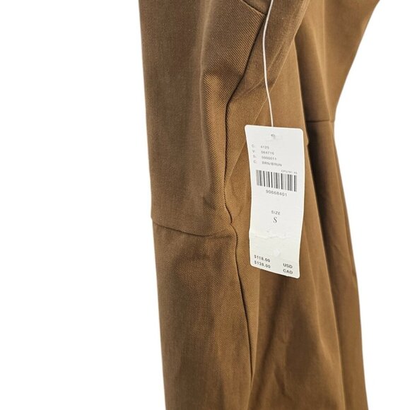 Anthropologie Maeve Strappy Micro Romper Brown Stretch Onesie Size Small - Picture 3 of 9